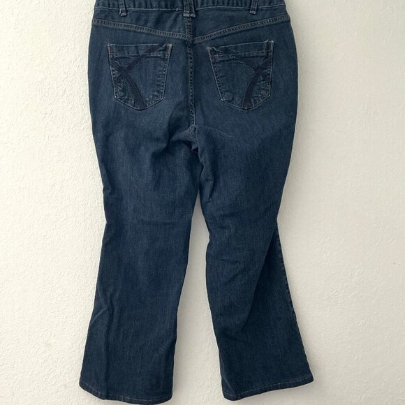 LANE BRYANT BOOTCUT JEANS 14 P - Picture 1 of 10